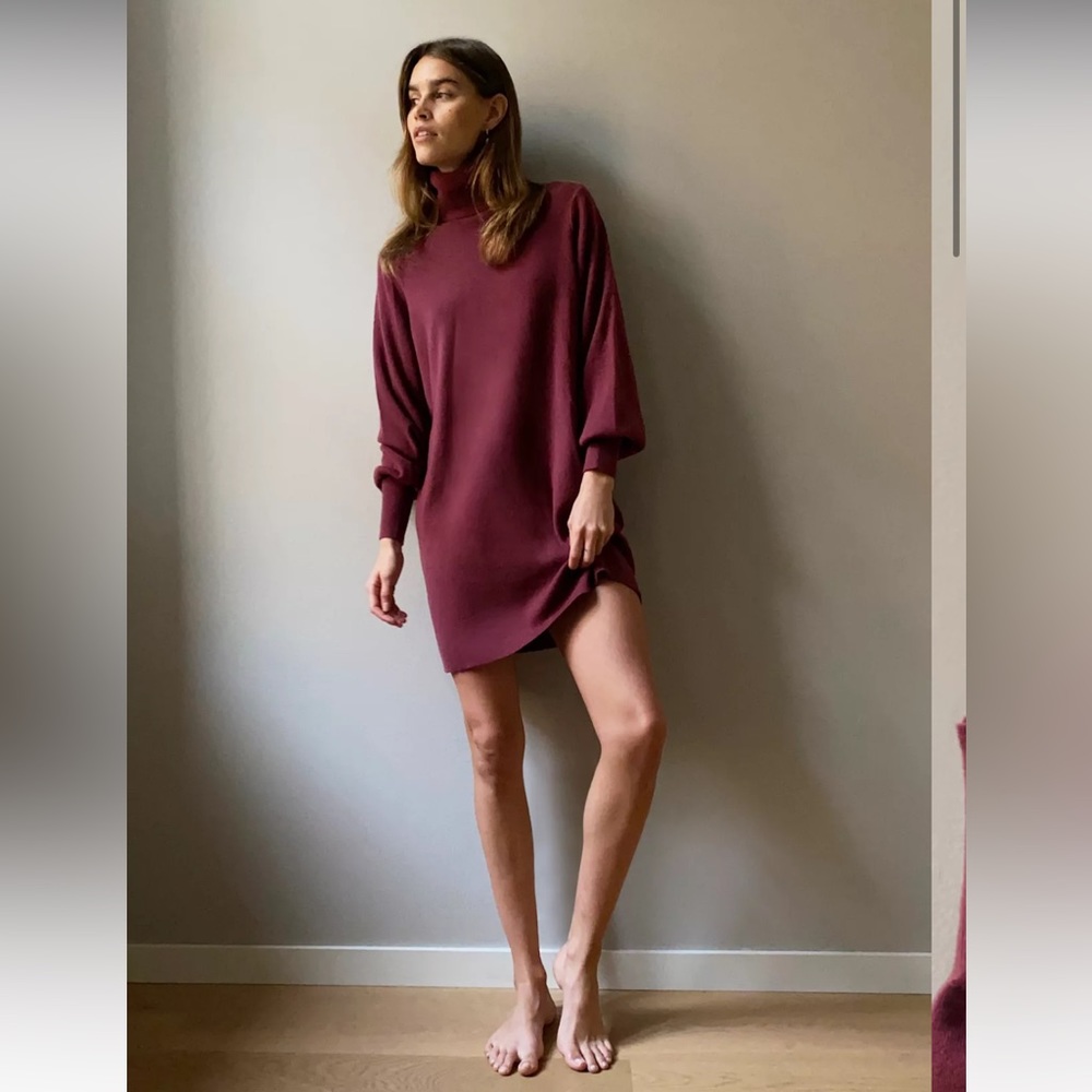 NWT Aritzia Wilfred Rebecca Dress in Frosted Plum Purple size XS